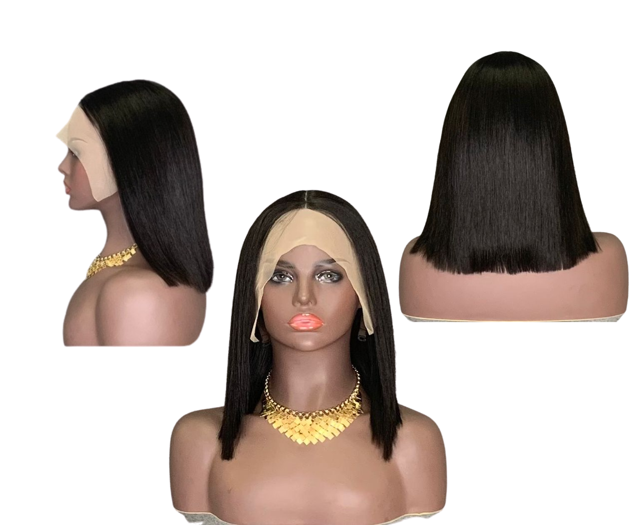 Bob Wig T-lace Middle Part 10 Inches